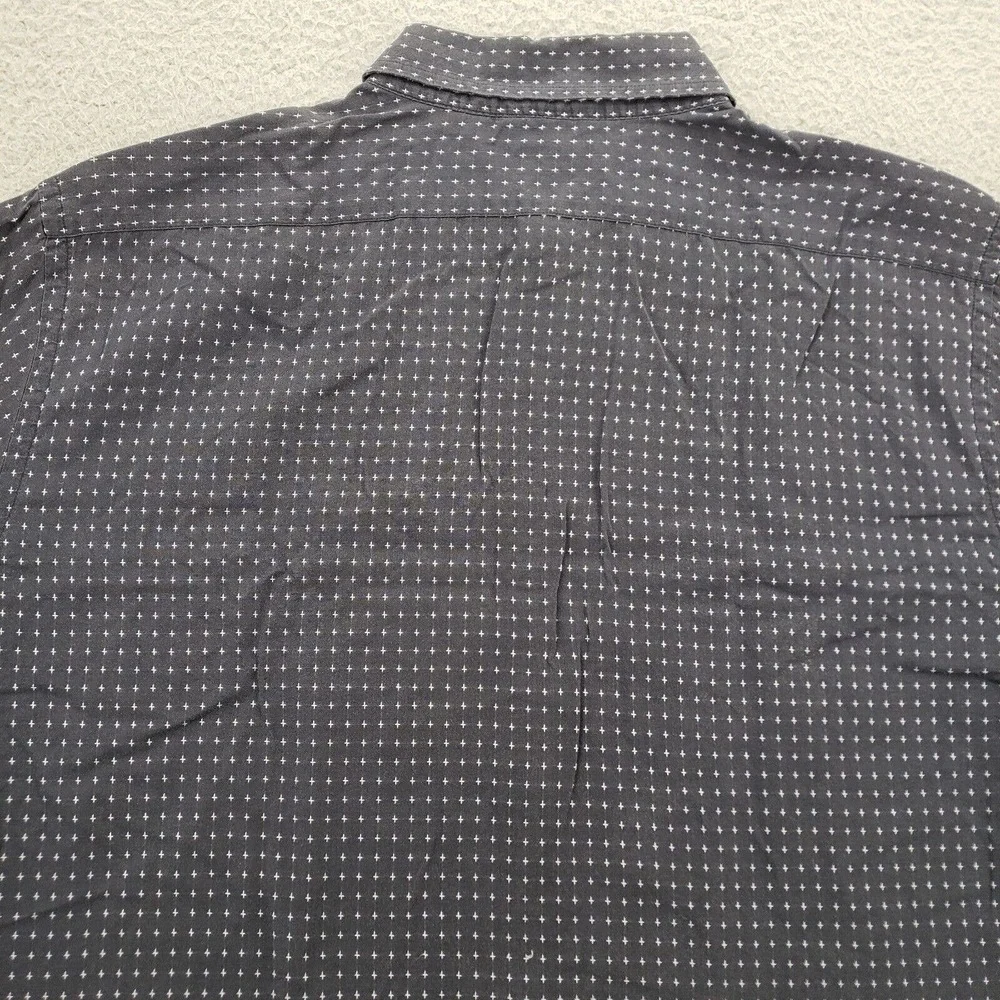 Banana‎ Republic Shirt Mens 16 16.5 Large blue Long Sleeve Button Up